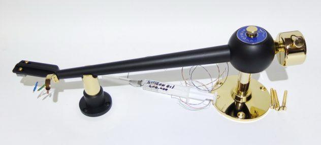 Viscous damped unipivot tonearm 12″. Luxury version.